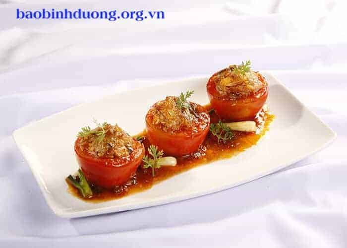 Hướng dẫn làm món ăn cà chua dồn thịt thơm ngon