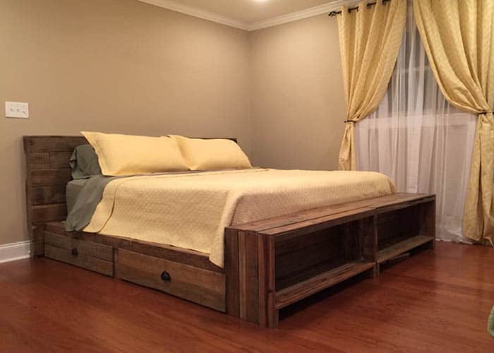 Mách bạn cách làm giường bằng gỗ pallet đơn giản nhất