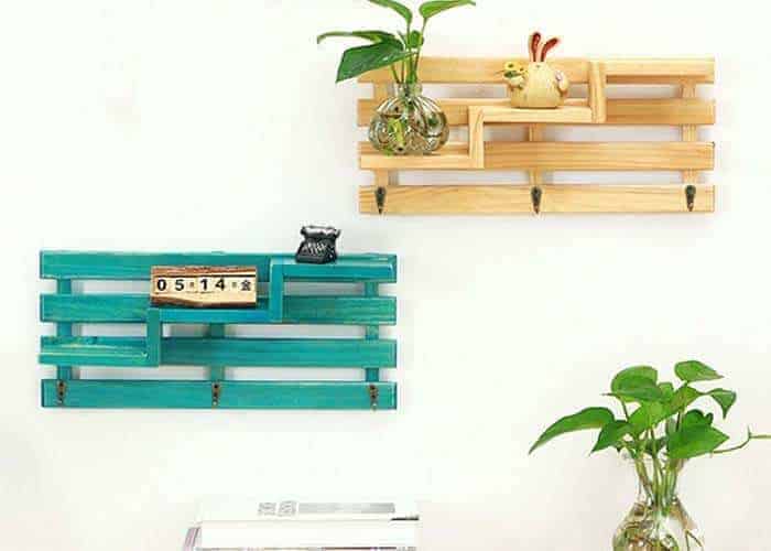 10 ý tưởng làm kệ treo tường đẹp bằng gỗ pallet độc đáo